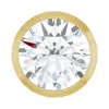 Diamond2deal 14k Yellow Gold 1/2 Ct Lab-grown Diamond Chain Slide Pendant In Yellow