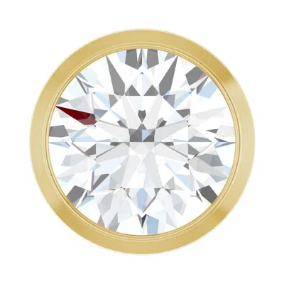 DIAMOND2DEAL 14K GOLD 3/4 CT LAB-GROWN DIAMOND CHAIN SLIDE PENDANT