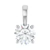 Diamond2deal 14k Gold 3/4 Ct Lab-grown Diamond Pendant In White