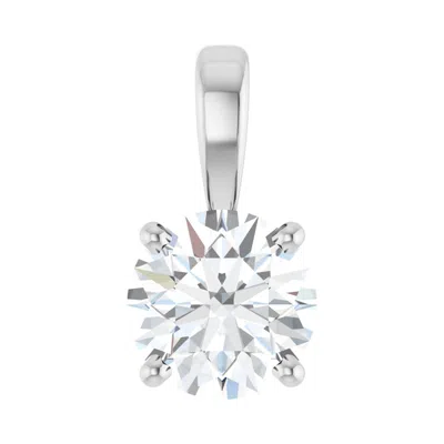 Diamond2deal 14k Gold 3/4 Ct Lab-grown Diamond Pendant In White