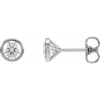Diamond2deal 14k Gold 3/4ct Lab-grown Diamond Cocktail Stud Earrings Clarity Si, Color G-h In White