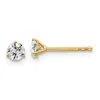 Diamond2deal 14k Gold 3/8 Ct Round Lab Grown Diamond Stud Earrings Vs Clarity, D-e Color In White