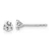 Diamond2deal 14k Gold 3/8 Ct Round Lab Grown Diamond Stud Earrings Vs Clarity, D-e Color In Yellow