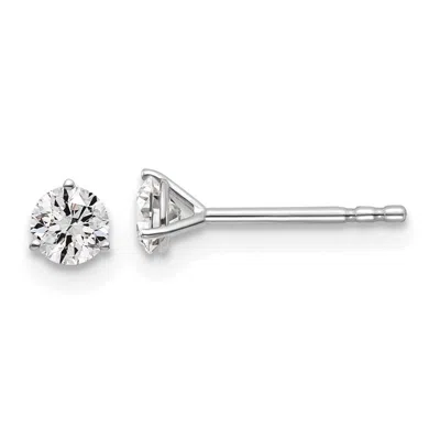 Diamond2deal 14k Gold 3/8 Ct Round Lab Grown Diamond Stud Earrings Vs Clarity, D-e Color In Yellow