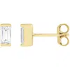 Diamond2deal 14k Gold 3/8ct Lab-grown Diamond Earrings Clarity Vs, Color G-h In Yellow