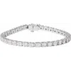 Diamond2deal 14k Gold 7 Ctw Lab-grown Diamond Link Bracelet 7.25" In White
