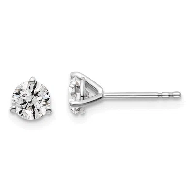 Diamond2deal 14k Gold 7/8 Ct Round Lab Grown Diamond Stud Earrings Vs Clarity, D-e Color In Yellow