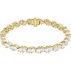Diamond2deal 14k Gold 9 1/2 Ctw Lab-grown Diamond Line Bracelet 7" In Yellow