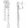 Diamond2deal 14k Gold 9 1/2ct Lab-grown Diamond Dangle Earrings Clarity Si, Color G-h In White