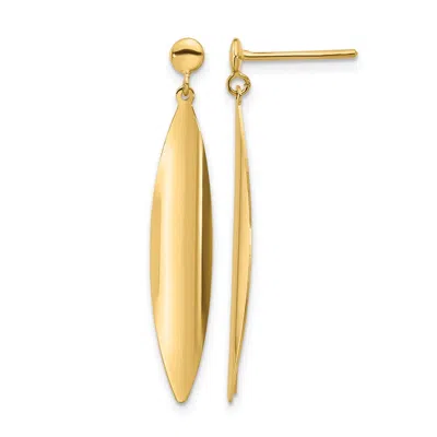 Diamond2deal 14k Gold Fancy Drop Dangle Earrings 36 Mm