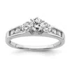 Diamond2deal 14k Gold Lab Grown Diamond Engagement Ring 0.7ct Clarity- Vs Color- G-h In White