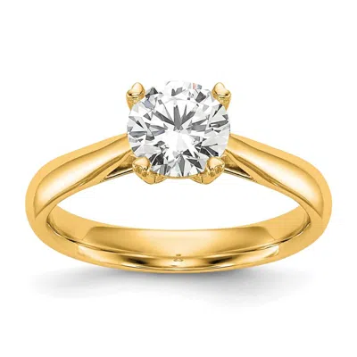 Diamond2deal 14k Gold Lab Grown Diamond Engagement Ring 3/4ct Clarity- Vs Color- G-h In Red