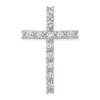 Diamond2deal 14k Gold Lab Grown Diamond Latin Cross Pendant (1ct, Vs, G-h) In White