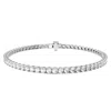 Diamond2deal 14k Gold Lab Grown Diamond Straight-line Tennis Bracelet 7&quot; In Gray