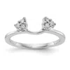 Diamond2deal 14k Gold Lab Grown Diamond Wedding Band Ring 0.12ct Clarity- Vs Color- G-h In White