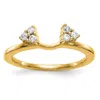 Diamond2deal 14k Gold Lab Grown Diamond Wedding Band Ring 0.12ct Clarity- Vs Color- G-h In Yellow