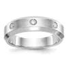 Diamond2deal 14k Gold Lab Grown Diamond Wedding Band Ring 0.16ct Clarity- Vs Color- D-e In White