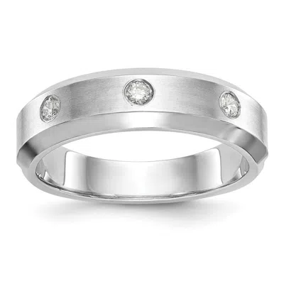 Diamond2deal 14k Gold Lab Grown Diamond Wedding Band Ring 0.16ct Clarity- Vs Color- D-e In White
