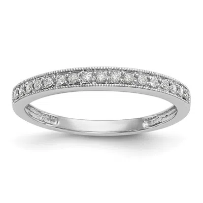 Diamond2deal 14k Gold Lab Grown Diamond Wedding Band Ring 0.17ct Clarity- Vs Color- G-h In White