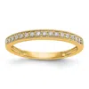 Diamond2deal 14k Gold Lab Grown Diamond Wedding Band Ring 0.17ct Clarity- Vs Color- G-h In Yellow