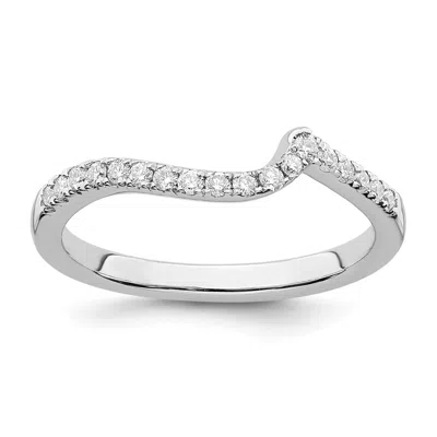 Diamond2deal 14k Gold Lab Grown Diamond Wedding Band Ring 0.18ct Clarity- Vs Color- G-h In White