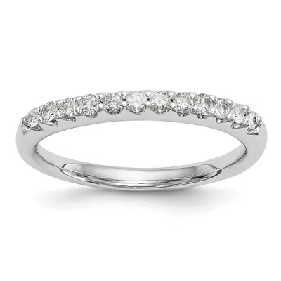 Diamond2deal 14k Gold Lab Grown Diamond Wedding Band Ring 0.26ct Clarity- Vs Color- G-h In White