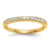 Diamond2deal 14k Gold Lab Grown Diamond Wedding Band Ring 0.26ct Clarity- Vs Color- G-h In Yellow
