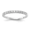 Diamond2deal 14k Gold Lab Grown Diamond Wedding Band Ring 0.33ct Clarity- Vs Color- G-h In White
