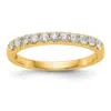 Diamond2deal 14k Gold Lab Grown Diamond Wedding Band Ring 0.33ct Clarity- Vs Color- G-h In Yellow