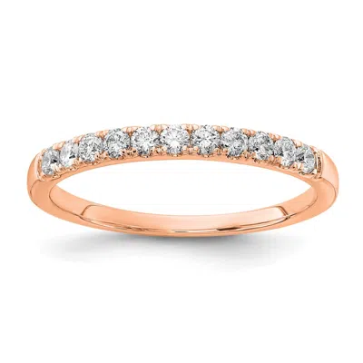 Diamond2deal 14k Gold Lab Grown Diamond Wedding Band Ring 0.33ct Clarity- Vs Color- G-h In Yellow