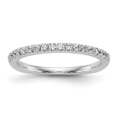 Diamond2deal 14k Gold Lab Grown Diamond Wedding Band Ring 0.37ct Clarity- Vs Color- D-e In White