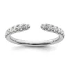 Diamond2deal 14k Gold Lab Grown Diamond Wedding Band Ring 0.37ct Clarity- Vs Color- D-e In White