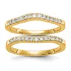 Diamond2deal 14k Gold Lab Grown Diamond Wedding Band Ring 0.37ct Clarity- Vs Color- G-h In Yellow