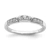 Diamond2deal 14k Gold Lab Grown Diamond Wedding Band Ring 0.3ct Clarity- Vs Color- G-h In White