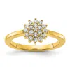 Diamond2deal 14k Gold Lab Grown Diamond Wedding Band Ring 0.3ct Clarity- Vs Color- G-h In Yellow