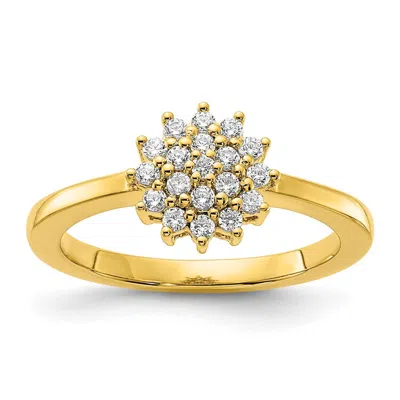 Diamond2deal 14k Gold Lab Grown Diamond Wedding Band Ring 0.3ct Clarity- Vs Color- G-h In Yellow