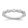 Diamond2deal 14k Gold Lab Grown Diamond Wedding Band Ring 0.4ct Clarity- Vs Color- G-h In White
