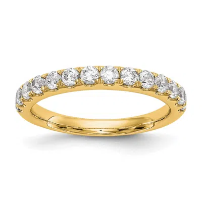 Diamond2deal 14k Gold Lab Grown Diamond Wedding Band Ring 0.87ct Clarity- Vs Color- D-e In Yellow
