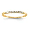 Diamond2deal 14k Gold Lab Grown Diamond Wedding Band Ring 1/10ct Clarity- Vs Color- G-h In Yellow