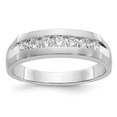 Diamond2deal 14k Gold Lab Grown Diamond Wedding Band Ring 1/2ct Clarity- Vs Color- D-e In White