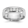 Diamond2deal 14k Gold Lab Grown Diamond Wedding Band Ring 1/2ct Clarity- Vs Color- D-e In White