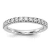 Diamond2deal 14k Gold Lab Grown Diamond Wedding Band Ring 1/2ct Clarity- Vs Color- D-e In White