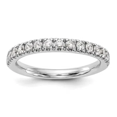 Diamond2deal 14k Gold Lab Grown Diamond Wedding Band Ring 1/2ct Clarity- Vs Color- D-e In White