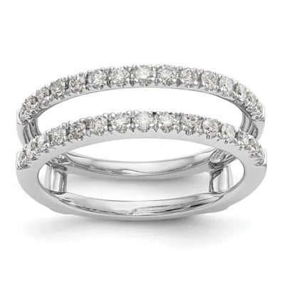 Diamond2deal 14k Gold Lab Grown Diamond Wedding Band Ring 1/2ct Clarity- Vs Color- D-e In White