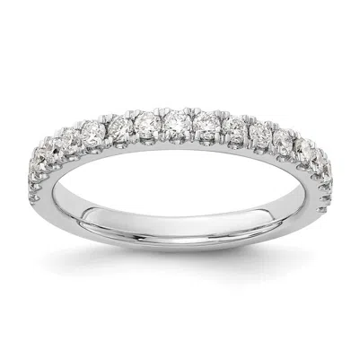 Diamond2deal 14k Gold Lab Grown Diamond Wedding Band Ring 1/2ct Clarity- Vs Color- D-e In White