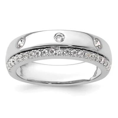 Diamond2deal 14k Gold Lab Grown Diamond Wedding Band Ring 1/2ct Clarity- Vs Color- D-e In White