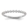 Diamond2deal 14k Gold Lab Grown Diamond Wedding Band Ring 1/2ct Clarity- Vs Color- D-e In White