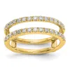 Diamond2deal 14k Gold Lab Grown Diamond Wedding Band Ring 1/2ct Clarity- Vs Color- D-e In Yellow