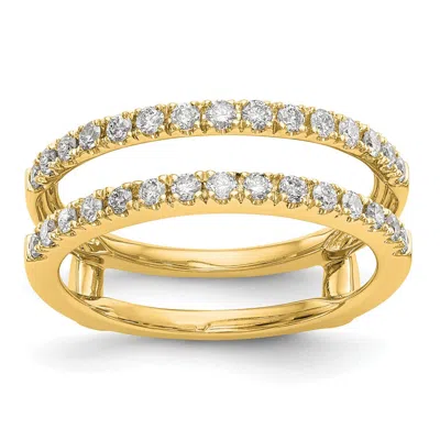 Diamond2deal 14k Gold Lab Grown Diamond Wedding Band Ring 1/2ct Clarity- Vs Color- D-e In Yellow