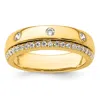 Diamond2deal 14k Gold Lab Grown Diamond Wedding Band Ring 1/2ct Clarity- Vs Color- D-e In Yellow